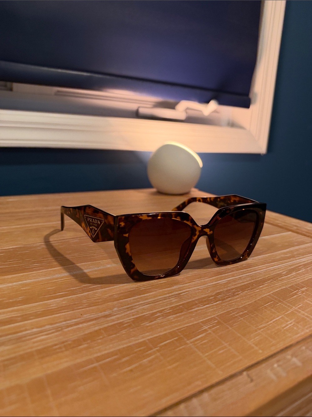 Prada Women's Tortoiseshell Square Sunglasses - Brown Gradient